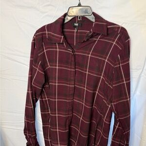 Paige button down flannel shirt
